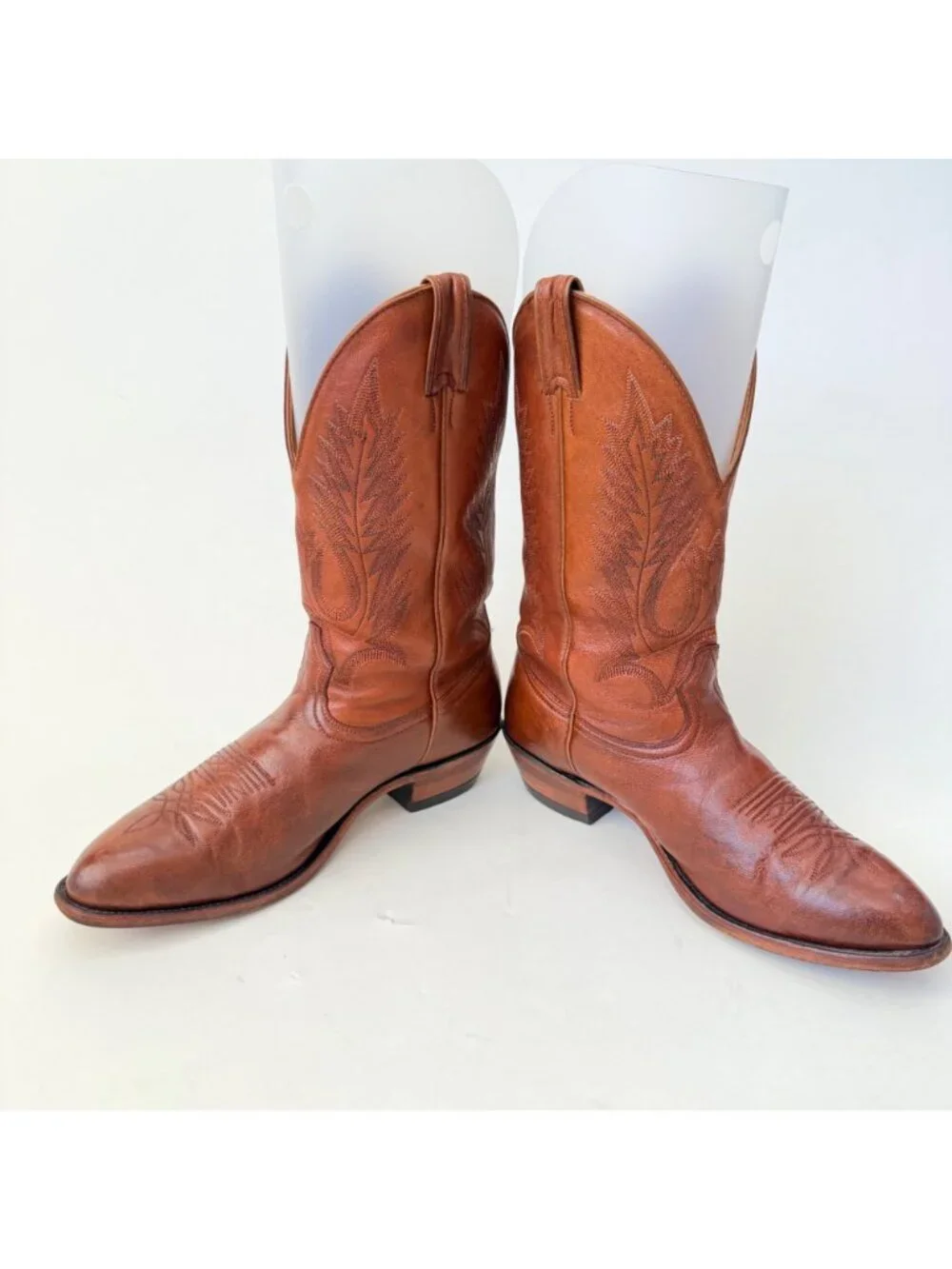 Boulet Western Boots Made in Canada Brown Leather Roper Round Toe Men’s Size 10